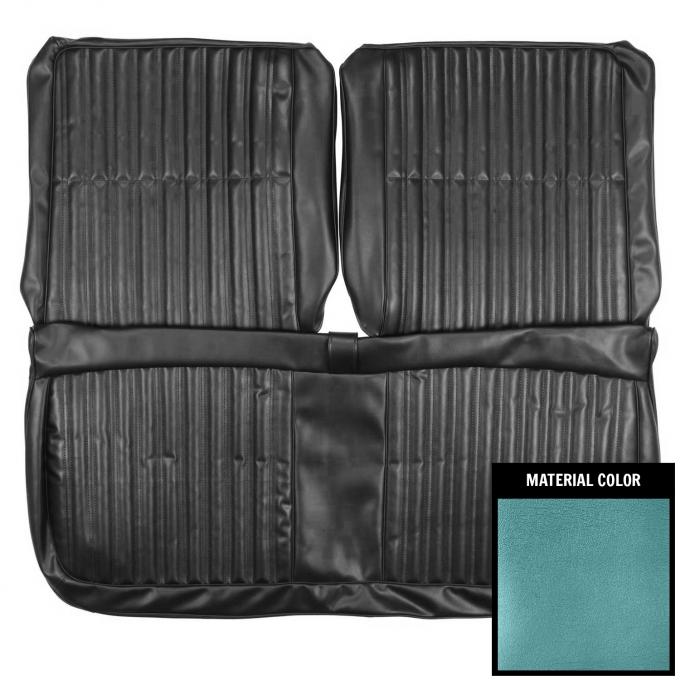 PUI Interiors 1968 Dodge Coronet 440/Superbee 2 Tone Blue Front Bench Seat Cover 68KSHD821B