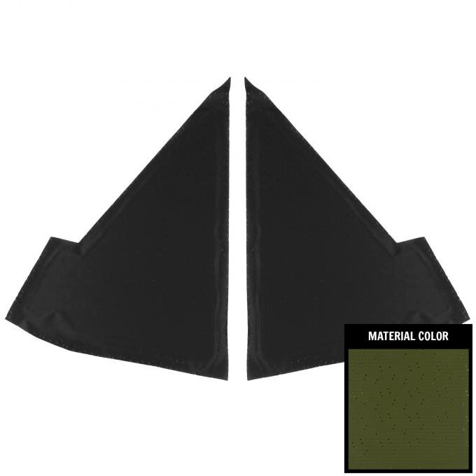 PUI Interiors 1968 Plymouth GTX/Roadrunner Dark Green Perforated Earmuff Boards AHB758109