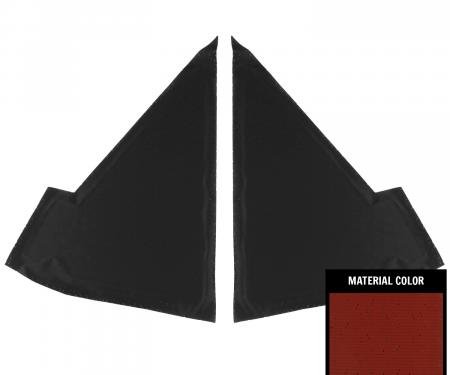 PUI Interiors 1968 Plymouth GTX/Roadrunner Dark Red Perforated Earmuff Boards AHB758103