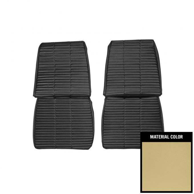 PUI Interiors 1966 Dodge Coronet 500/Charger Gold Front Bucket Seat Covers 66KSH706U-5