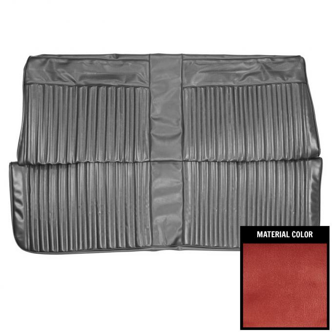 PUI Interiors 1967 Dodge Dart/GT Hardtop Metallic Red Rear Bench Seat Cover 67KSD710C