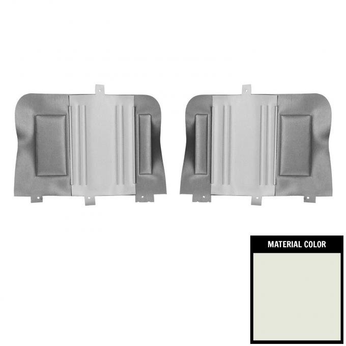 PUI Interiors 1969 Plymouth Roadrunner/Custom Decor Convertible White Rear Door Panels 69KDRD37V
