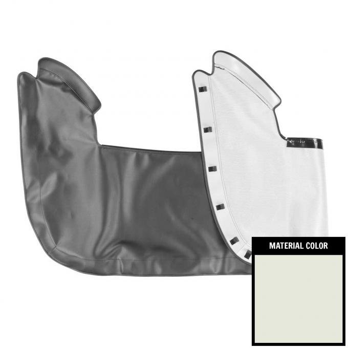 PUI Interiors 1970-1971 Mopar E-Body White Convertible Top Boot 70KET37
