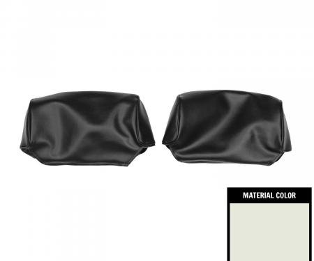 PUI Interiors 1969 Mopar Roadrunner/Dart/Satellite White Head Rest Covers 69KH37
