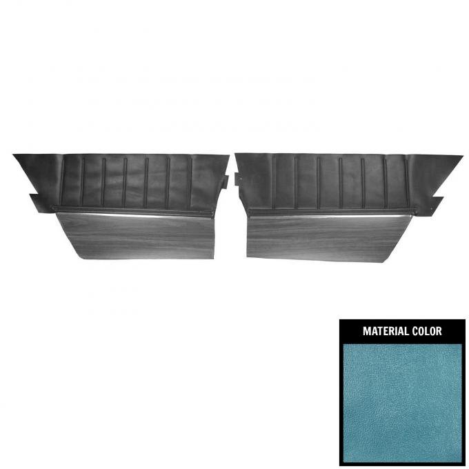 PUI Interiors 1972 Dodge Charger/SE Hardtop Bright Blue Rear Door Panels 72KDAD723C