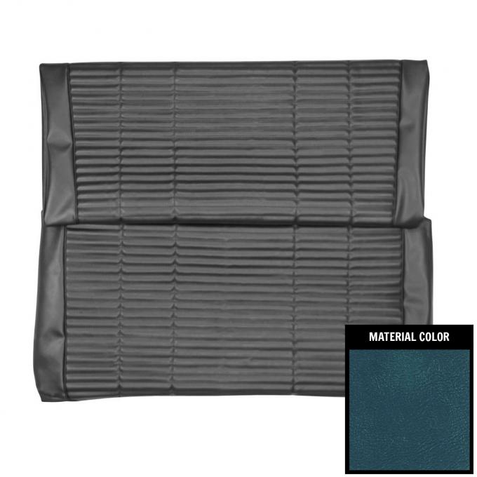 PUI Interiors 1966 Dodge Coronet 500 Convertible Metallic Blue Rear Bench Seat Cover 66KSH734V-5