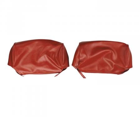 PUI Interiors 1969 Plymouth Roadrunner/Belvedere/Satellite Red Head Rest Covers 69KH102