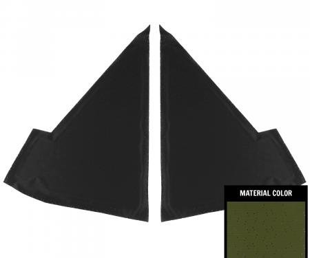 PUI Interiors 1968 Plymouth GTX/Roadrunner Dark Green Perforated Earmuff Boards AHB758109