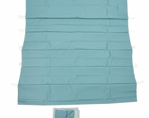 PUI Interiors 1967-1969 Plymouth Cuda Fastback Medium Blue Perforated Headliner AH765106