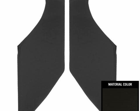 PUI Interiors 1967-1976 Dodge Dart Black Perforated Earmuff Boards AHB750100