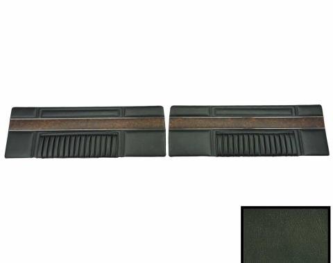 PUI Interiors 1968 Plymouth Barracuda Deluxe Dark Green Front Door Panels 68KDBD731