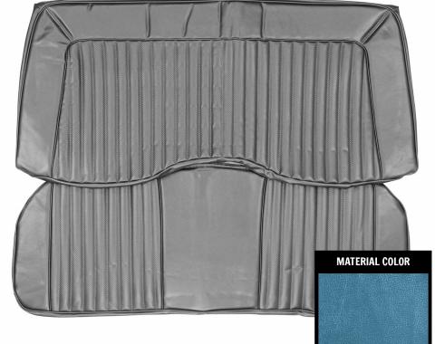 PUI Interiors 1973 Plymouth Cuda/Challenger Hardtop Bright Blue Rear Bench Seat Cover 73KSB723C
