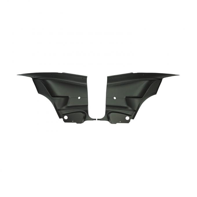 PUI Interiors 1970-1974 Plymouth Cuda Hardtop Standard Pre-Assembled Black Rear Door Panels 70KDB10C-P