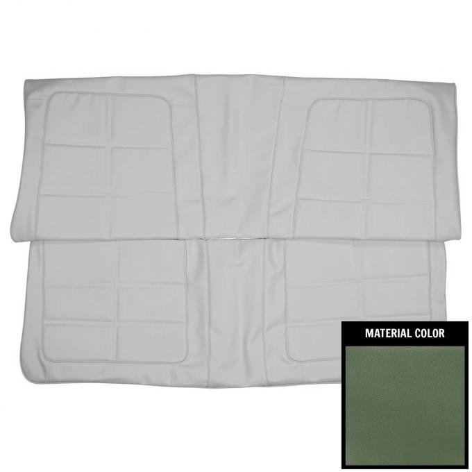 PUI Interiors 1969 Dodge Charger/Daytona Hardtop Dark Metallic Green Rear Bench Seat Cover 69KSA104C