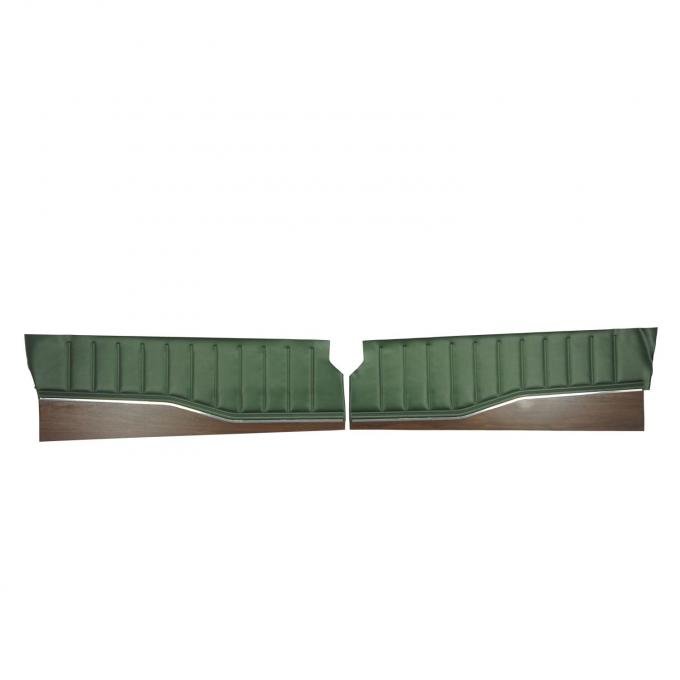 PUI Interiors 1973 Dodge Charger/SE Dark Green Front Door Panels 73KDA716