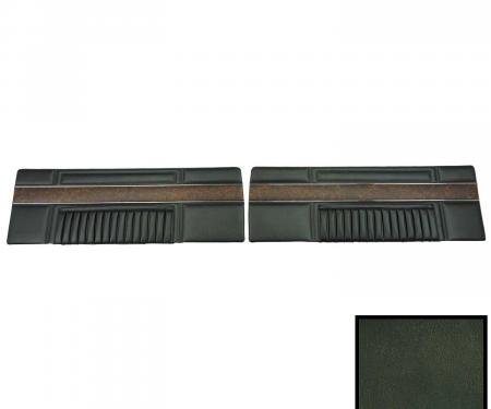 PUI Interiors 1968 Plymouth Barracuda Deluxe Dark Green Front Door Panels 68KDBD731