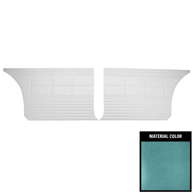 PUI Interiors 1968 Roadrunner/Satellite Custom Decor Hardtop 2 Tone Blue Rear Door Panels 68KDRD819C