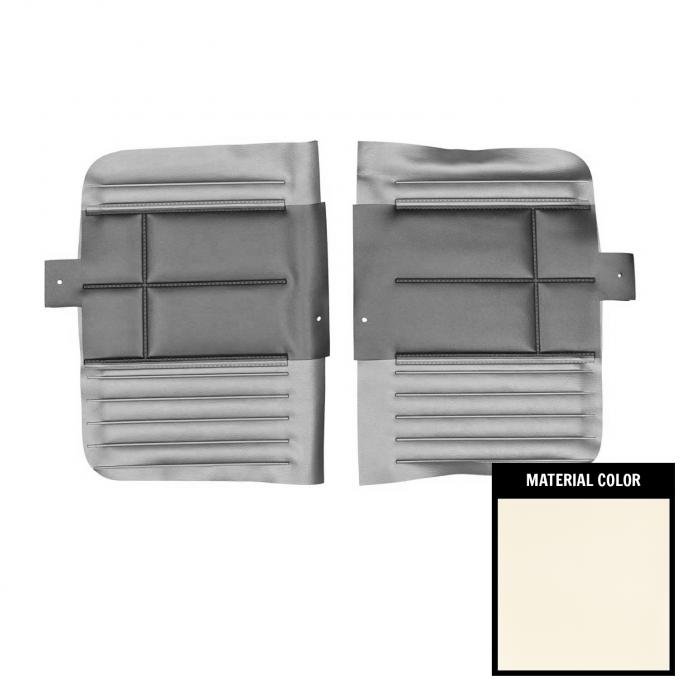 PUI Interiors 1968 Roadrunner/Satellite Custom Decor Convertible Pearl Rear Door Panels 68KDRD720V