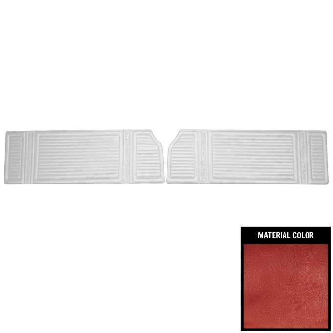 PUI Interiors 1967 Plymouth Satellite/GTX Metallic Red Front Door Panels 67KDR710