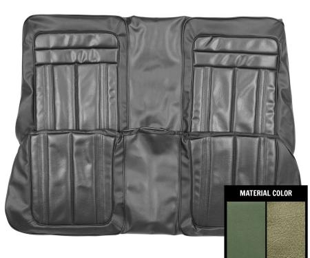 PUI Interiors 1970 Barracuda Gran Coupe Dark Metallic Green Rear Bench Seat Cover 70KSG104C