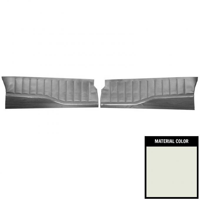 PUI Interiors 1972 Dodge Charger/SE White Front Door Panels 72KDAD37