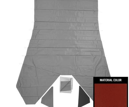 PUI Interiors 1969-1970 Mopar B-Body Red Headliner AH759103