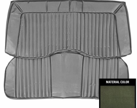 PUI Interiors 1973 Plymouth Cuda/Challenger Hardtop 2 Tone Green Rear Bench Seat Cover 73KSB826C