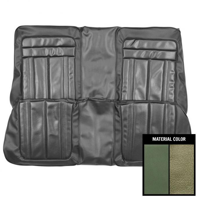 PUI Interiors 1970 Barracuda Gran Coupe Dark Metallic Green Rear Bench Seat Cover 70KSG104C