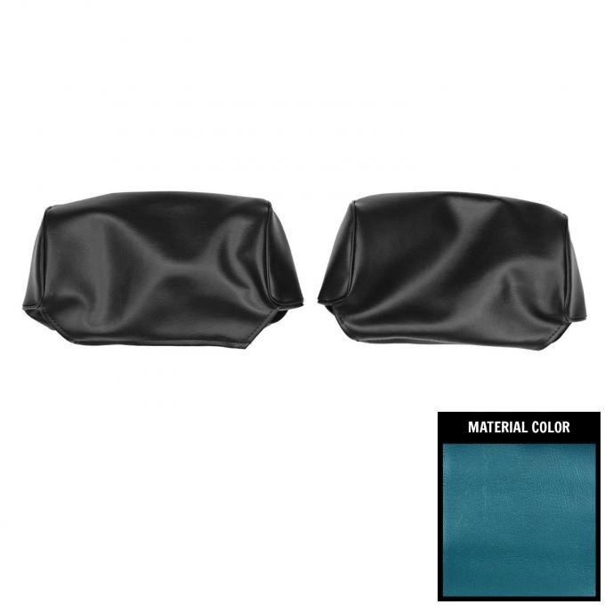 PUI Interiors 1969 Mopar Roadrunner/Dart/Satellite Dark Blue Head Rest Covers 69KH730