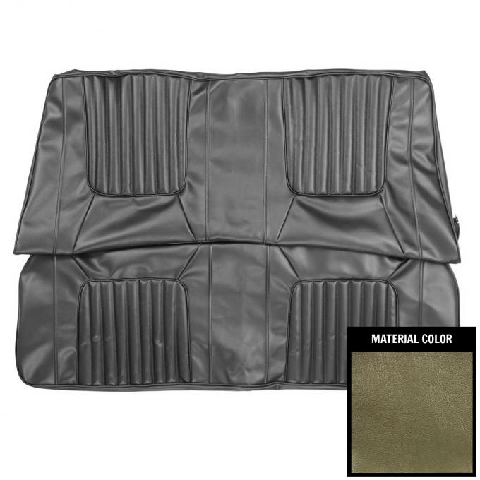 PUI Interiors 1971 Dodge Challenger Deluxe Hardtop Dark Metallic Green Rear Bench Seat Cover 71KSE104C