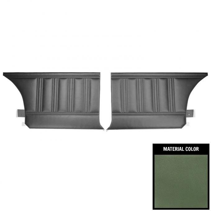 PUI Interiors 1970 Dodge Coronet/RT/500/Superbee Hardtop Dark Metallic Green Front Door Panels 70KDH104C