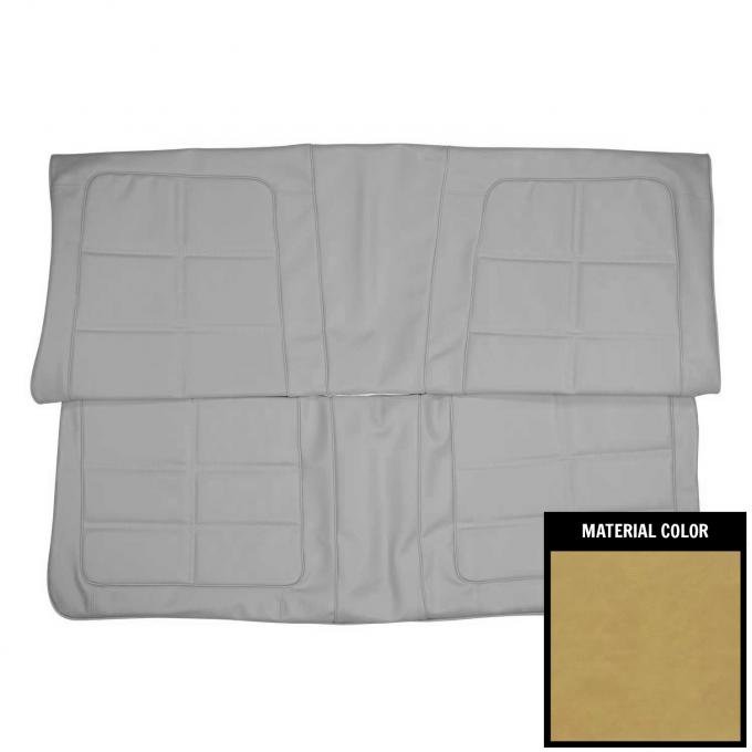 PUI Interiors 1969 Dodge Charger/Daytona Hardtop Coachman Saddle Rear Bench Seat Cover 69KSA103C-1