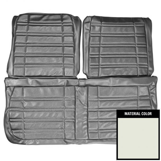 PUI Interiors 1970 Dodge Coronet 440 Deluxe White Front Bench Seat Cover 70KSHD37B