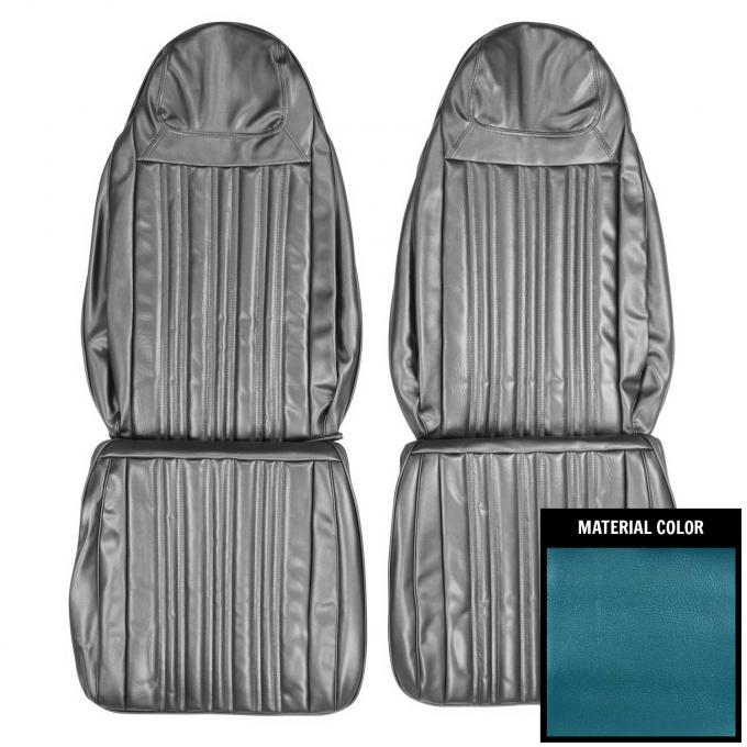 PUI Interiors 1970 Dodge Coronet 500/Superbee/RT Metallic Blue Front Bucket Seat Covers 70KSH730U