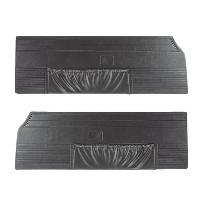 PUI Interiors 1968 Dodge Charger Black Front Door Panels 68KDA10