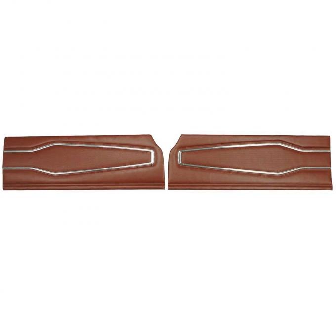 PUI Interiors 1970 Dodge Charger/RT/500 Charcoal Front Door Panels 70KDA724