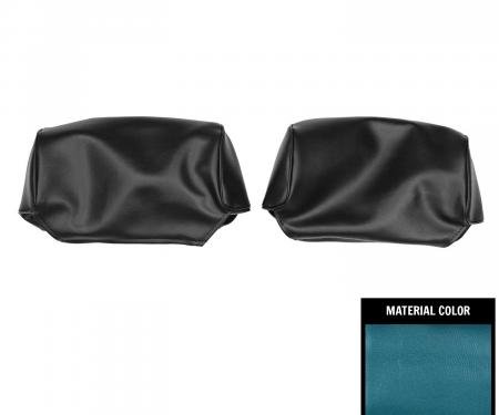 PUI Interiors 1969 Mopar Roadrunner/Dart/Satellite Dark Blue Head Rest Covers 69KH730