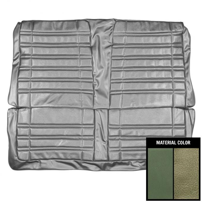 PUI Interiors 1970 Dodge Coronet 440 Hardtop Deluxe Dark Metallic Green Rear Bench Seat Cover 70KSHD104C