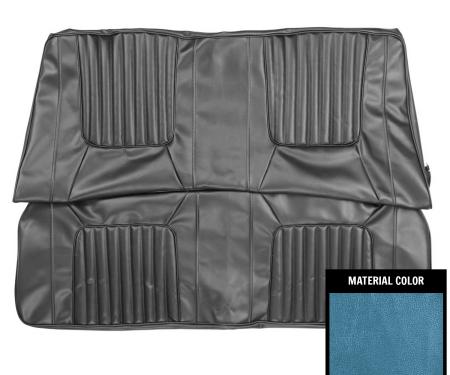 PUI Interiors 1971 Dodge Challenger R/T Deluxe Convertible Blue Rear Bench Seat Cover 71KSE723V