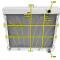 Champion Cooling 3 Row All Aluminum Radiator Made With Aircraft Grade Aluminum CC527