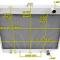 Champion Cooling 2 Row with 1" Tubes All Aluminum Radiator Made With Aircraft Grade Aluminum AE1643
