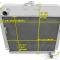 Champion Cooling 2 Row with 1" Tubes All Aluminum Radiator Made With Aircraft Grade Aluminum AE5354