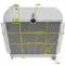 Champion Cooling 2 Row with 1" Tubes All Aluminum Radiator Made With Aircraft Grade Aluminum AE4152