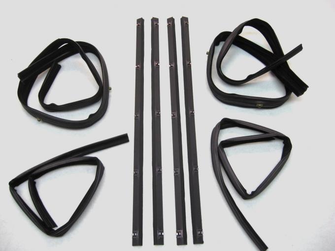 Fairchild Industries Belt Weatherstrip--Window Channel Kit, Front Upper & Division Bar Inner & Outer Driver Side & Passenger Side KD1001A
