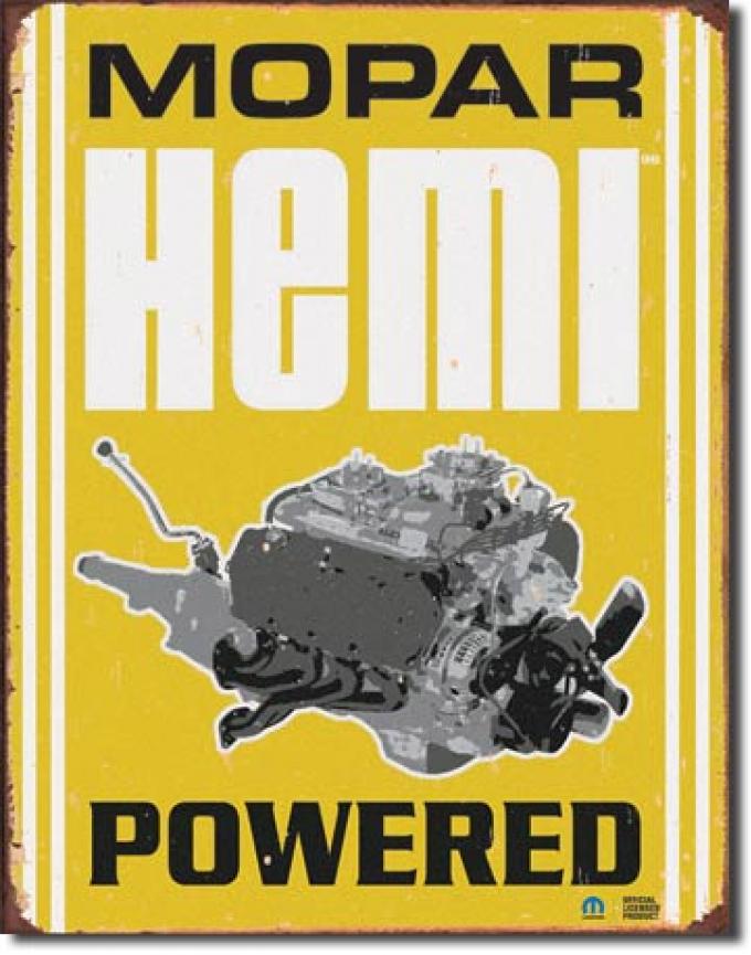 Tin Sign, Mopar - Hemi Powered