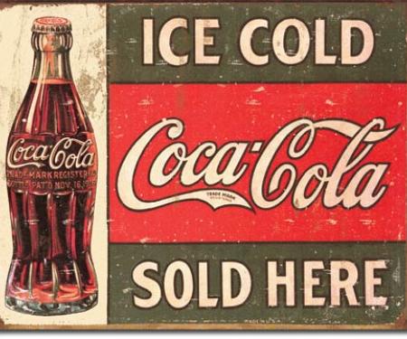 Tin Sign, COKE - c.1916 Ice Cold