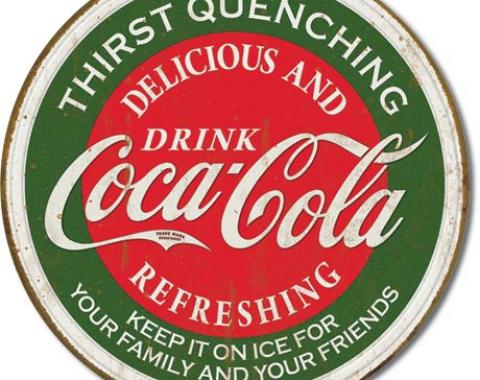 Tin Sign, COKE - Thirst Quenching