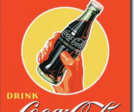 Tin Sign, COKE Real Thing - Bottle