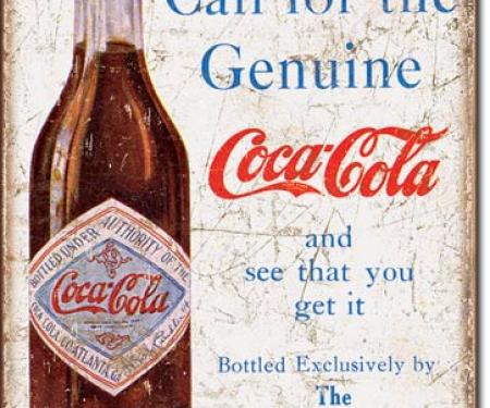 Tin Sign, COKE - Call for the Geniune
