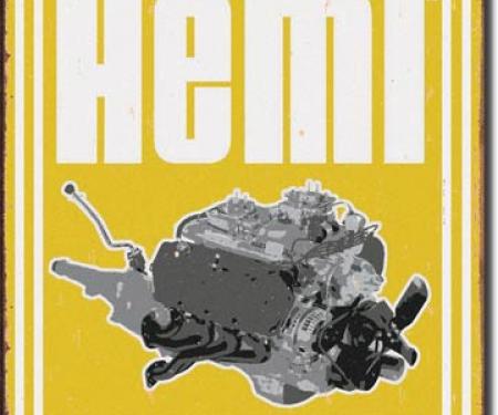 Tin Sign, Mopar - Hemi Powered